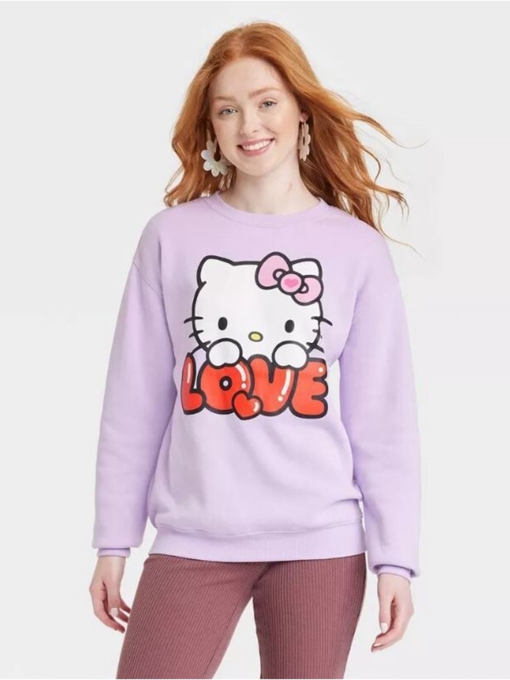 Hello Kitty Lilac Crewneck Sweatshirt